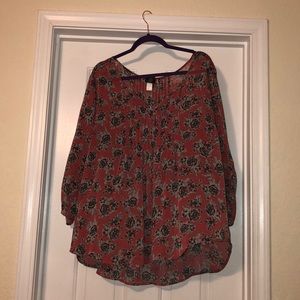 Torrid Floral Blouse size 3